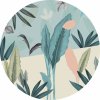 Komar Samolepiaca vliesová fototapeta Dot Pale Leaves pr. 125 cm
