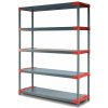 REGÁL PLASTOVÝ Jupiter-5 180x130x46 PVC Povrchová úprava: Červená Wamar Sosenka