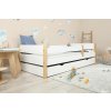 Ourbaby® 37333-0 Children's wooden bed with barrier - white posteľ bez úložného priestoru 160x80 cm