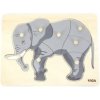 Lampy Drevené Montessori puzzle - Slon