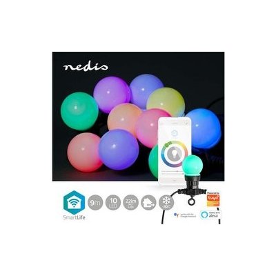 Nedis SmartLife LED Wi-Fi RGB 10 LED 9 m Android IOS WIFILP03C10