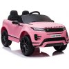 Detské elektrické autíčko Megacar Range Rover Evoque, EVA kolesá, USB, MP3, Bluetooth, kožená sedačka, LED svetlá, diaľkové ovládanie, multifunkčný volant, 2x45W, 12V 4,5Ah, ružové