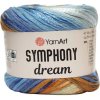 YarnArt Symphony Dream 3101 Modrá, hnedá, béžová