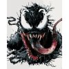 Diamondi Diamantové maľovanie - VENOM NA BIELOM POZADÍ Rámovanie: bez rámu a bez vypnutia plátna, Rozmer: 40x50 cm