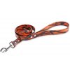 Firedog BioThane Vodítko 25 mm 1,2 m s rúčkou camo oranžové