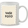 FOTOpošta Hrnček s fotkou rámik ZNÁMKA 350 ml FOTOposta
