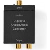 Nedis ACON2510BK - Digitální audio převodník | 1cestný | Vstup: 1x digitální RCA/1x TosLink | Výstup:1x (2x RCA)/1x3,5mm