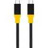 Dátový kábel Tactical Blackbird USB-C na USB-C na USB4 1 m čierno-žltý