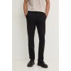 Nohavice Tommy Hilfiger pánske, čierna farba, strih chinos, MW0MW37873 32/32