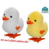 Mikro Trading Kačička plyšová po natiahnutí skáče, 9 cm, 2 farby