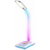 IMMAX LED stolní lampička GAMER RGB/ Qi nabíjení/ RGB/ 250lm/ 5V/2,1A/ USB výstup/ bílá 08988L
