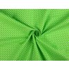 Bavlněná látka puntík METRÁŽ - 7 (346) zelená pastelová sv.