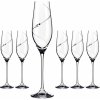 Šesť vysokých pohárov Silhouette na šampanské