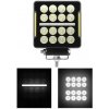KAMAR Svetlomet LED pracovný štvorcový + pozičný 12 – 24 V 16× LED