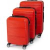 EIFA Art-Land Travel Sada cestovných kufrov - červená