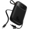Baseus power banka Qpow 10000mAh 30W čierna s USB-C káblom 6932172667740