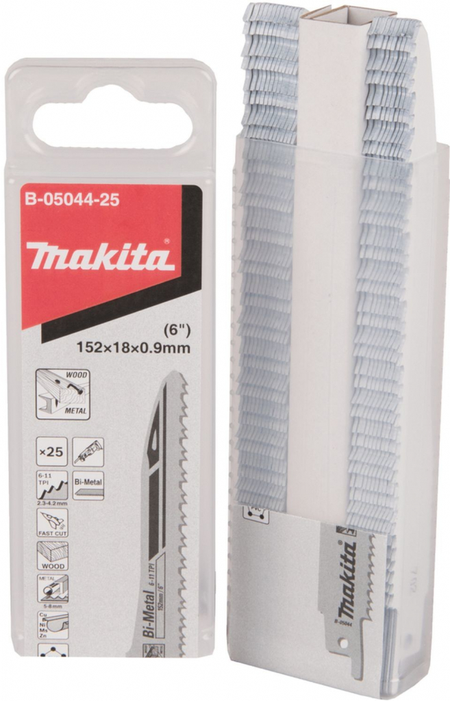 Makita B-05044-25 Pílový list z dvojkovu 152mm (25ks)