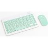 Bezdrôtová klávesnica s myšou pre počítač, tablet, mätová (Bluetooth)