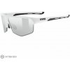 uvex axos set okuliare, white matt/mirror silver
