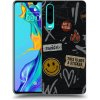 Picasee silikónový čierny obal pre Huawei P30 - STICKERS x TAGS
