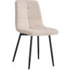 Tempo Kondela Jedálenská stolička, béžová Velvet látka/kov, DAMIA TYP 1