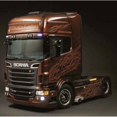 Italeri Scania R730 V8 černá Amber 1:24