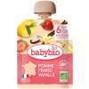 BABYBIO Kapsička jablko jahoda vanilka 6m+ 90 g