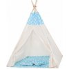 Springos Detský stan Teepee Natural blue Stars 2020