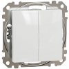 Schneider Electric Slovakia spol. s r.o. Sedna Design - SDD111108 - Prepínač dvojitý striedavý r.6+6 - Biela