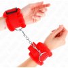 Kink - furry lined wrist restraints red adjustable 17-31 cm x 7 cm