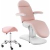 physa Kozmetický gauč so sedlovou stoličkou - ružová, biela PHYSA PORDENONE POWDER PINK-SET-1