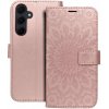 Puzdro Mezzo Book Samsung Galaxy A35 5G, vzor mandala - ružovo-zlaté