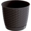 Kvetináč RATOLLA ROUND 19 cm - farba: umbra