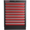 AHProfi RTGC1309 Celokovová skříňka s 9-ti šuplíky PROFI, červená