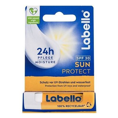 Labello Sun Protect 24h Moisture Lip Balm SPF30 voděodolný balzám pro hydrataci a ochranu rtů před sluncem 4.8 g