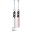 Oral-B iO Series 6 Duo White & Pink Sand set elektrických zubních kartáčků, 5 režimů, AI, časovač