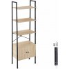 tectake 404707 rebríková polica brentwood 57,5x34x173cm - industrial svetlé drevo, dub sonoma