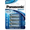 PANASONIC Alkalické baterie EVOLTA Platinum LR6EGE/4BP AA 1,5V (Blistr 4ks)