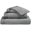 Vandyck uterák Home Petit Ligne Off Black - 70x140 cm