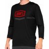 Pánsky cyklistický dres 100% Airmatic 3/4 Sleeve Jersey Black/Red M