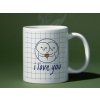 Cuply Keramický hrnček - I love you, 330ml