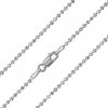 Stříbrný kuličkový řetízek diamond cut 2 mm varianta 45 cm