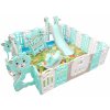 Aga4Kids plastová ohrádka s príslušenstvom 206 x 177 x 64 cm Zelená