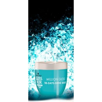 Gliss Kur Million Gloss vlasová maska pro 10 denní lesk 150 ml