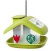 Krmítko venkovní domek plast zelená 1 ks
