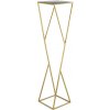 DekorStyle Stojan na květiny LOFT I zlatý 100 cm