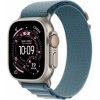 Apple Watch Ultra 3 GPS + Cellular 49mm Natural Titanium Case with Light Blue Alpine Loop - Small MEWK4QCA