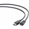Kábel Gembird USB - microUSB typ B 3 m modrý CCP-mUSB3-AMBM-10