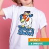 Tričko s potlačou Peckers show Detský / Unisex Biela XS