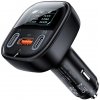Acefast – Car Charger (B5) autonabíjačka 2× USB-C + USB 101W rýchle nabíjanie OLED displej zinková zliatina – čierna